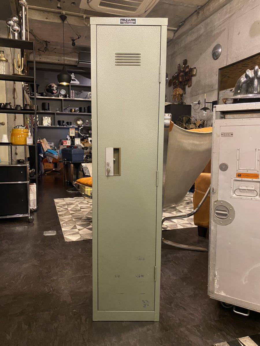 【やや傷や汚れあり】ガンロッカー/Gun Locker(スチールロッカー,ハマートーン,猟銃,ショットガン,ライフル,ベレッタ,レミントン