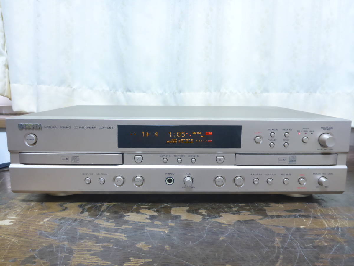 【やや傷や汚れあり】YAMAHA CDRD651 CDレコーダー ヤマハの落札情報詳細 ヤフオク落札価格検索 オークフリー