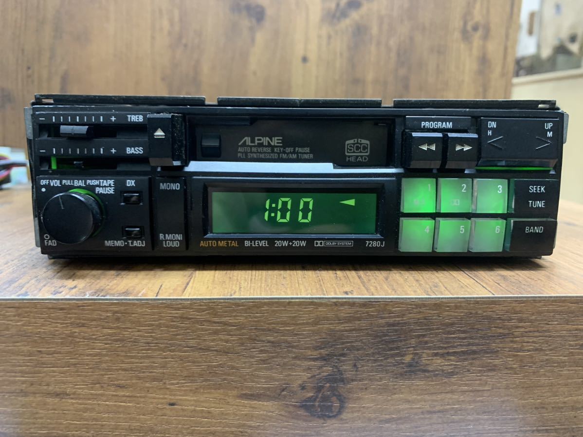 【目立った傷や汚れなし】ALPINE アルパイン 7280J カセットデッキ カーオーディオの落札情報詳細 ヤフオク落札価格検索 オークフリー