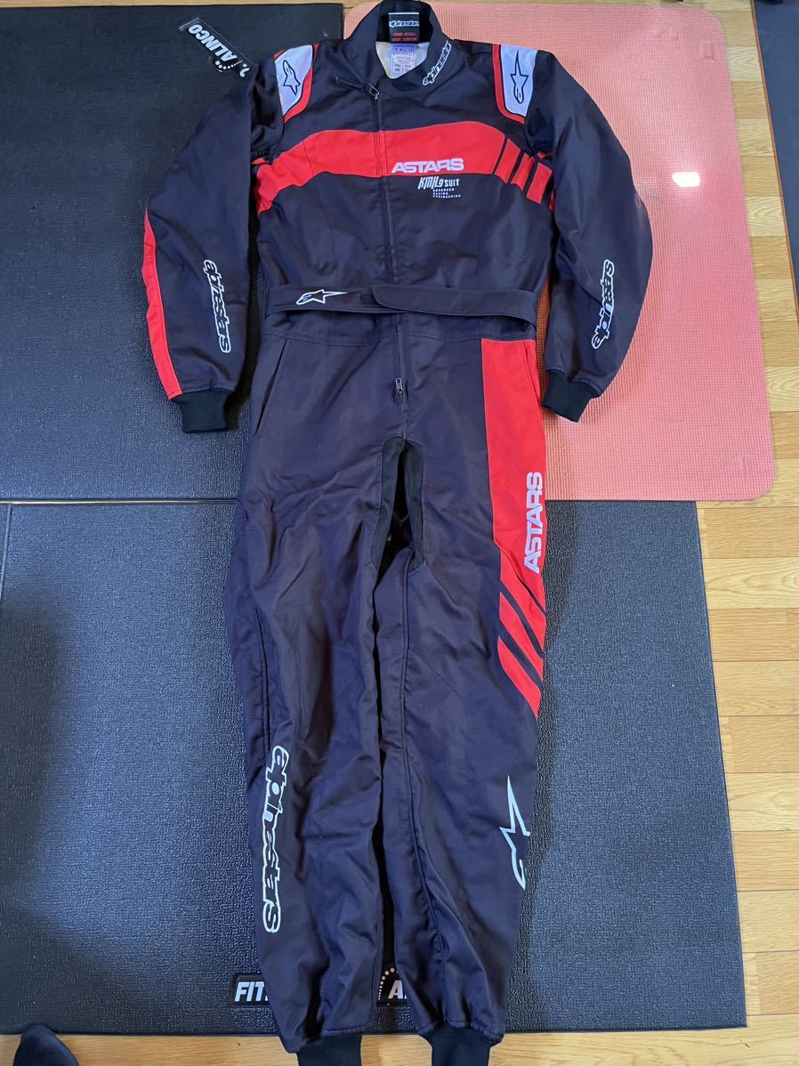 【目立った傷や汚れなし】2022年 アルパインスターズ レーシングカート レーシングスーツ KMX9 V2 GRAPHIC 4 ブラック