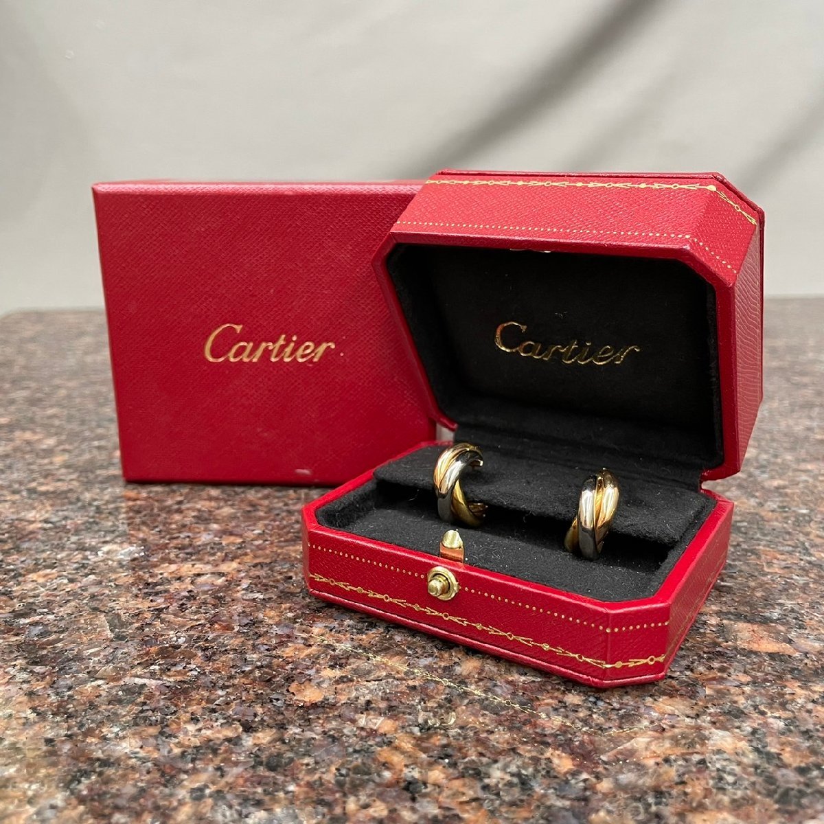 【傷や汚れあり】T1428〇【中古】Cartier カルティエ トリニティ ピアス ケース付の落札情報詳細 ヤフオク落札価格検索 オークフリー