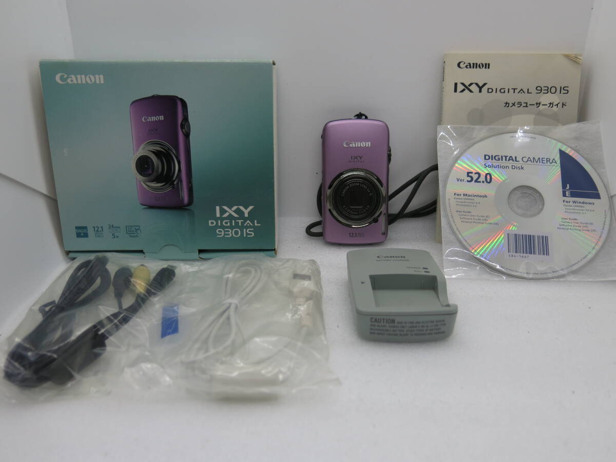 【やや傷や汚れあり】Canon IXY 930IS デジタルカメラ ZOOM LENS 5x15 4.321.5mm 12.85.9