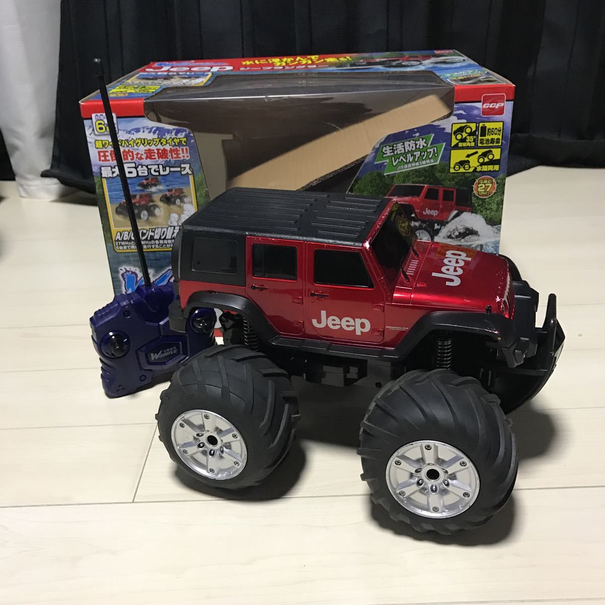 ★中古 CCP ラジコン ラジオコントロール WDRIVE ダブルドライブ Jeep ジープラングラー 箱、説明書付き 動作確認済み 水陸