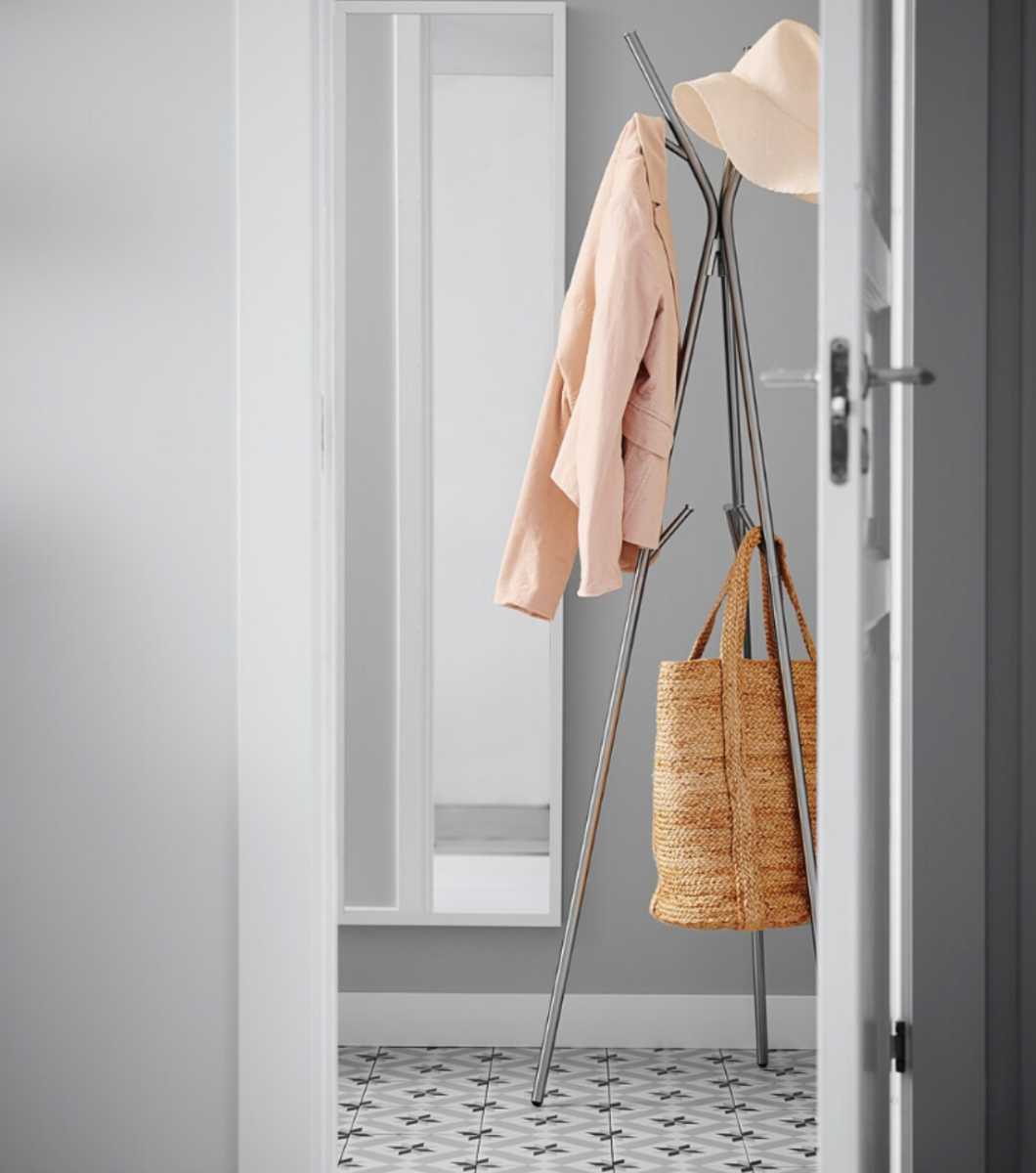 【新品】希少！！美品！お洒落☆IKEA イケア KNIPPE 帽子＆コートスタンド/902.162.46 ハンガースタンド ハンガーラックの