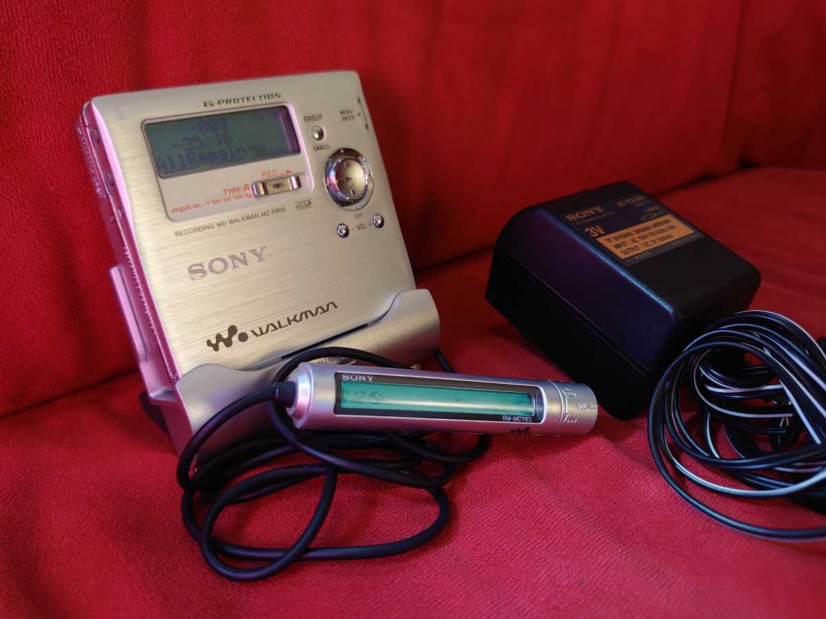 【SONY】MZR909 WALKMAN PORTABLE MD PLAYER RECORDER MDLP MD プレーヤー レコーダー