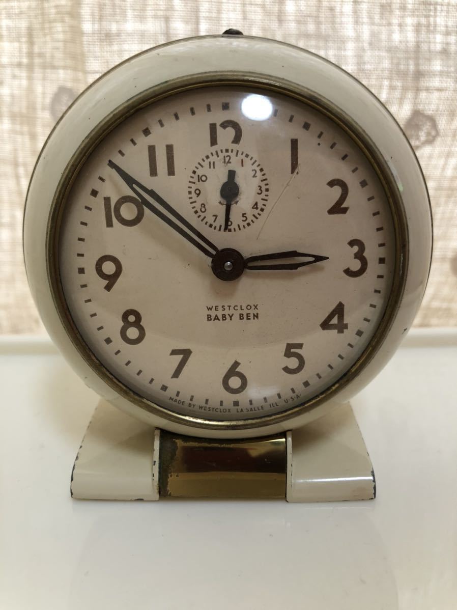 アンティーク Westclox BabyBEN Alam Clock アラームクロック 目覚まし時計 現状/未確認の落札情報詳細 ヤフオク