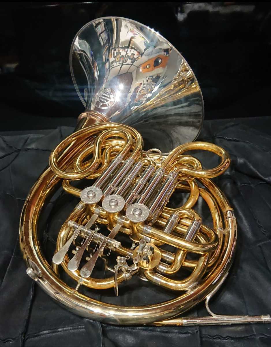 【傷や汚れあり】中古アレキサンダー 103ML Alexander Mainz フレンチホルン フルダブル 中古マーカス・ボナ製ケースの落札