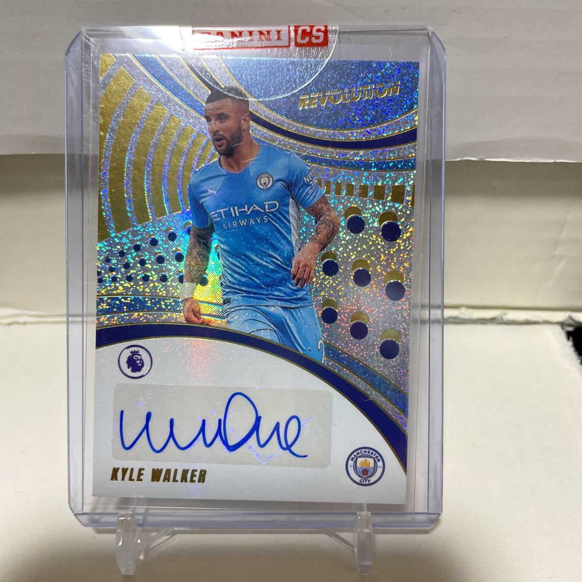 【目立った傷や汚れなし】PANINI 202122 REVOLUTION PREMIER LEAGUE KYLE WALKER AUTO