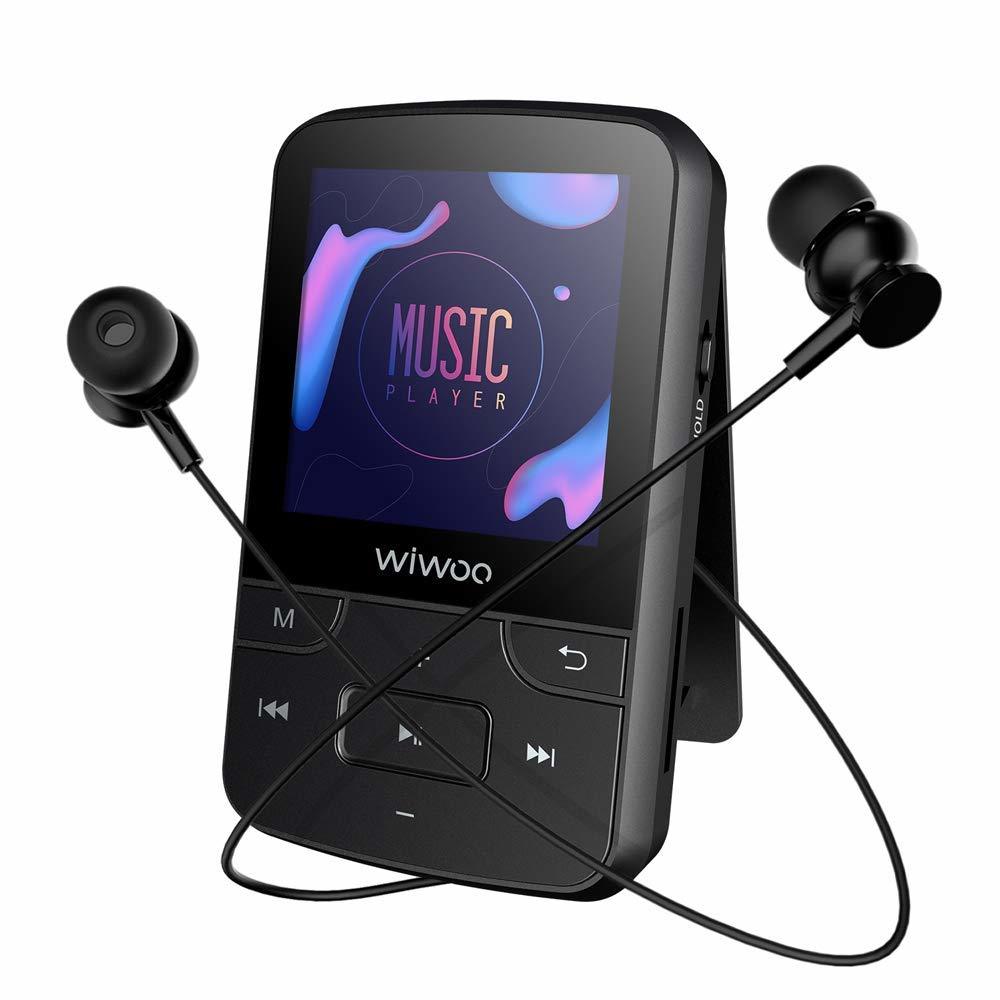 【新品】新品 Wiwoo MP3プレーヤー Bluetooth4.0搭載 運動音楽プレーヤー HiFi音質 クリップ、イヤホン付き ラジオ