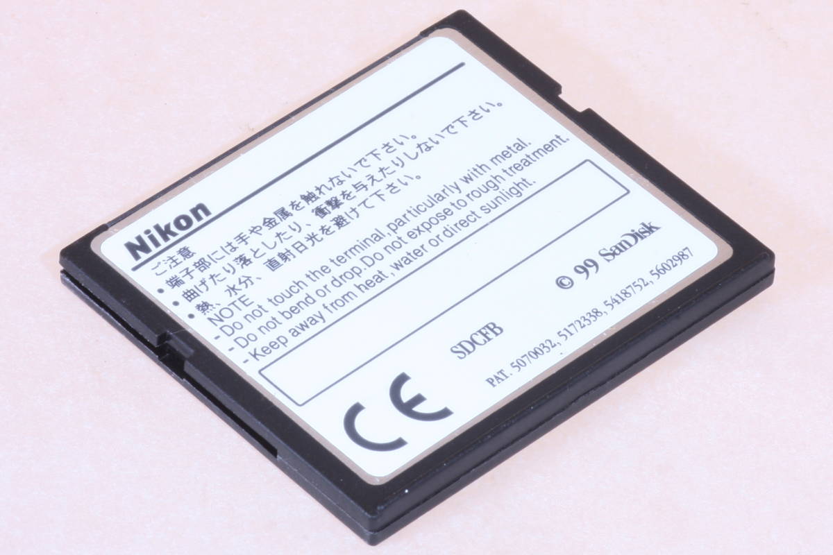 ニコン NIKON CF カード コンパクト フラッシュ Card 8MB EC8CF 動作確認済 送料無料の落札情報詳細 ヤフオク落札