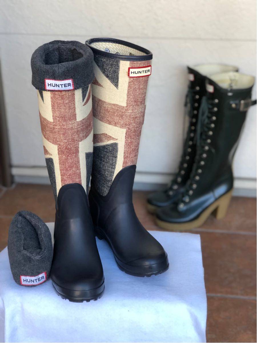 HUNTER ユニオンジャック レインブーツ。 blog.knak.jp