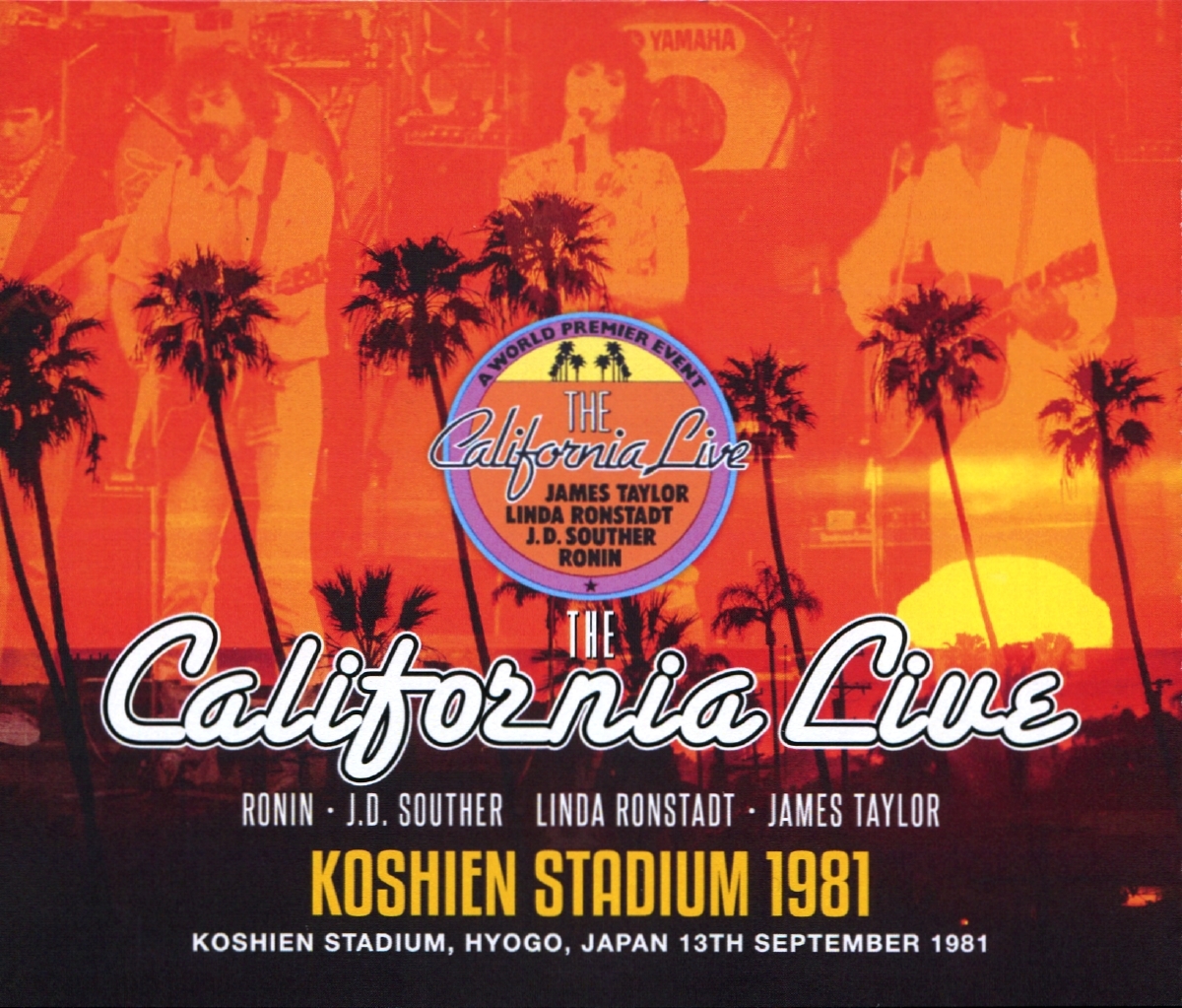 【未使用】ジェームス・テイラー『 The California Live Koshien Stadium 1981 』4枚組み リンダ・ロン