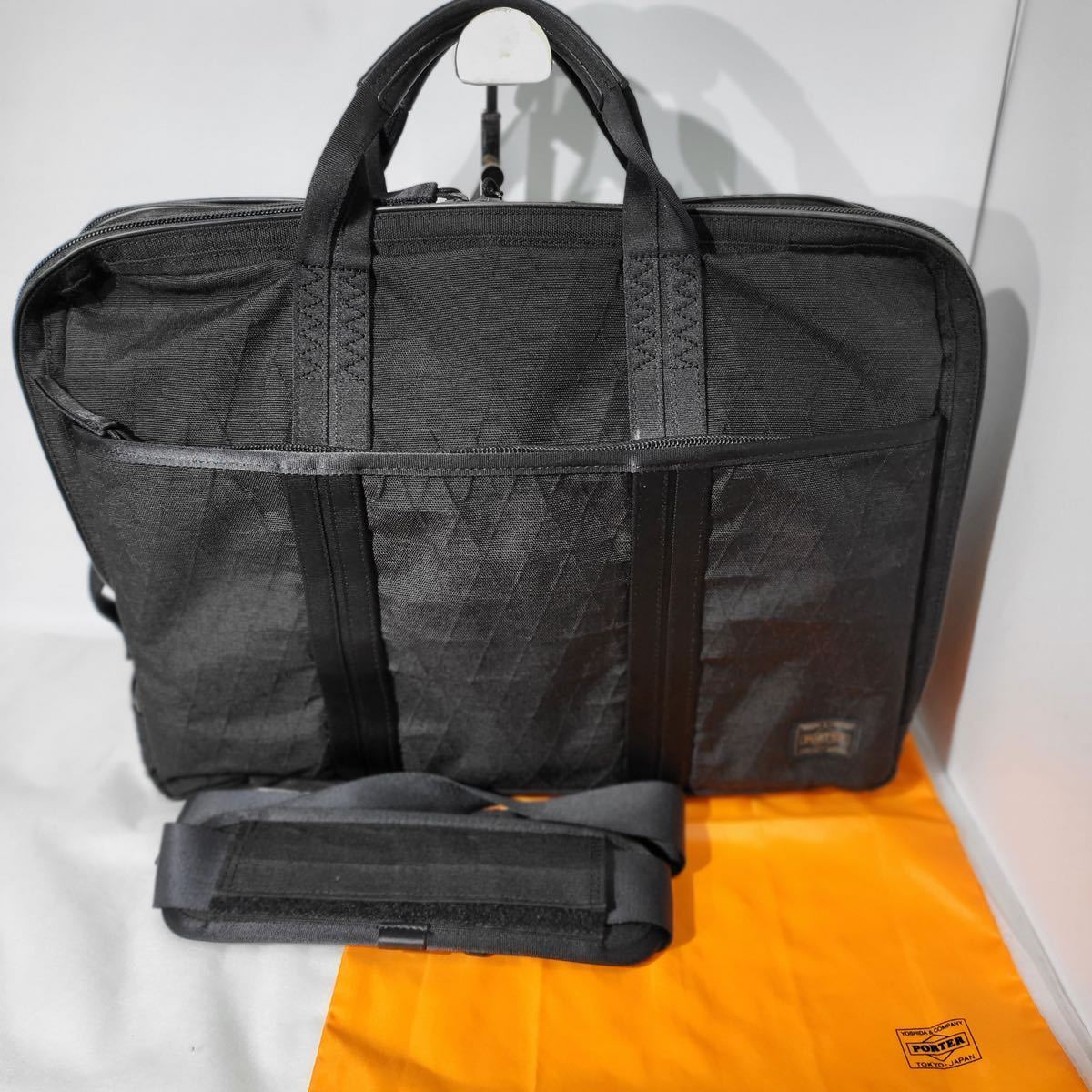 【目立った傷や汚れなし】【概ね美品】[PORTER[ポーター] ハイブリッド3WAYブリーフケース(PORTER HYBRID 3WAY