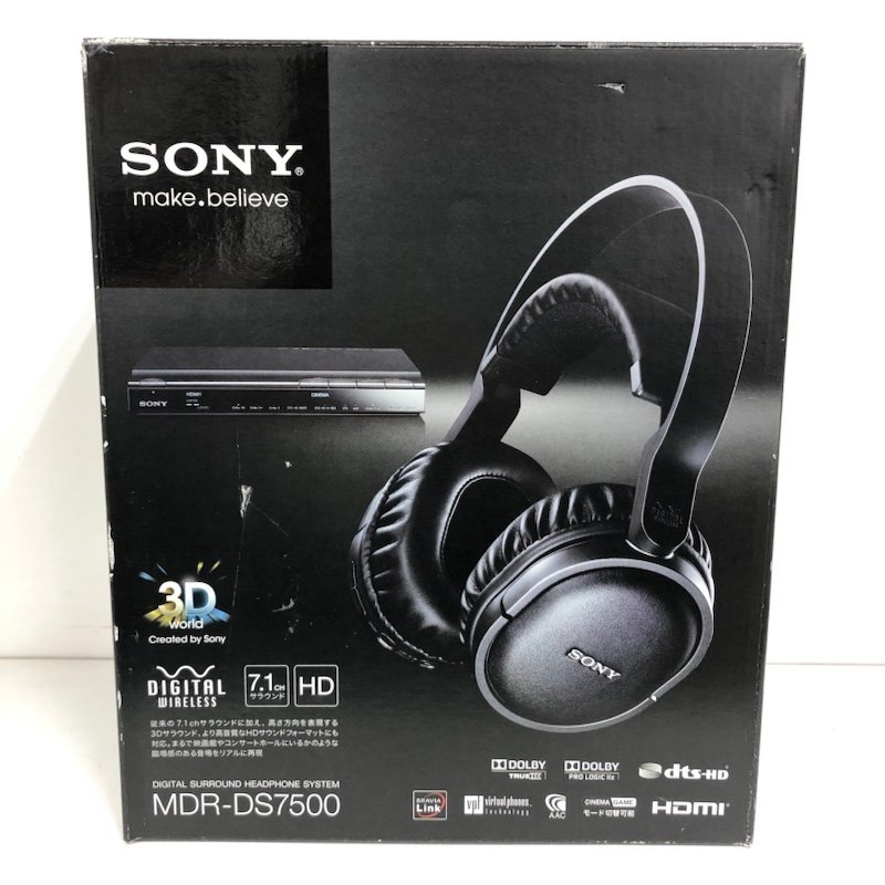 【傷や汚れあり】230303RM400244 ソニー MDRDS7500 デジタルサラウンドヘッドホンシステム プロセッサーDP