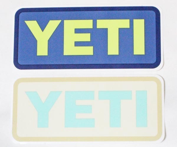 【未使用】訳有 イエティ ロゴ ステッカー 2色セット YETI LOGO STICKER C シール デカール クーラー タンブラー