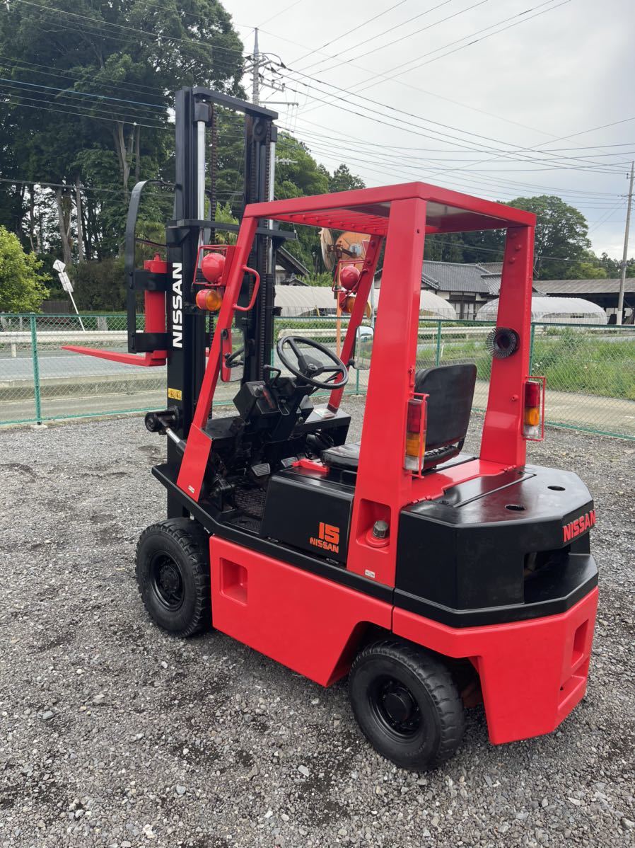 【やや傷や汚れあり】日産&フォークリフト1トン半&&Nissan forklift 1トン半&1500kG&NH01A15&ガソリン&オトマ