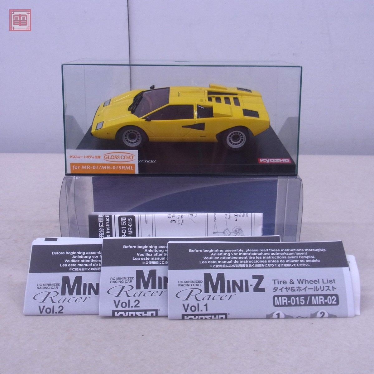 【未使用】未使用 京商 ミニッツ オートスケールコレクション ランボルギーニ カウンタック LP400 イエロー No.MZG110Y