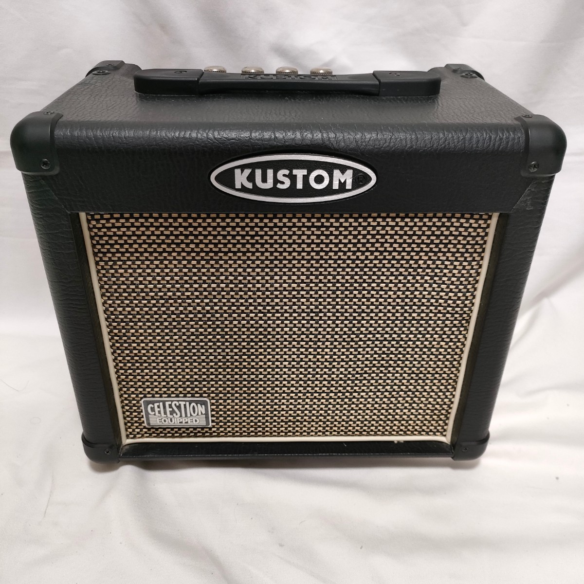 【目立った傷や汚れなし】KUSTOM ギターアンプ TUBE 12A CELESTION EQUIPPD ミニアンプ 12WATT TUBE