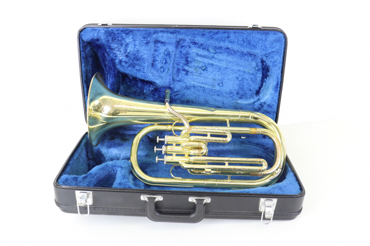 【やや傷や汚れあり】YAMAHA YAH202 ヤマハ アルトホルン 金管楽器 中音域 ブラスバンド 音楽 ハードケース付き