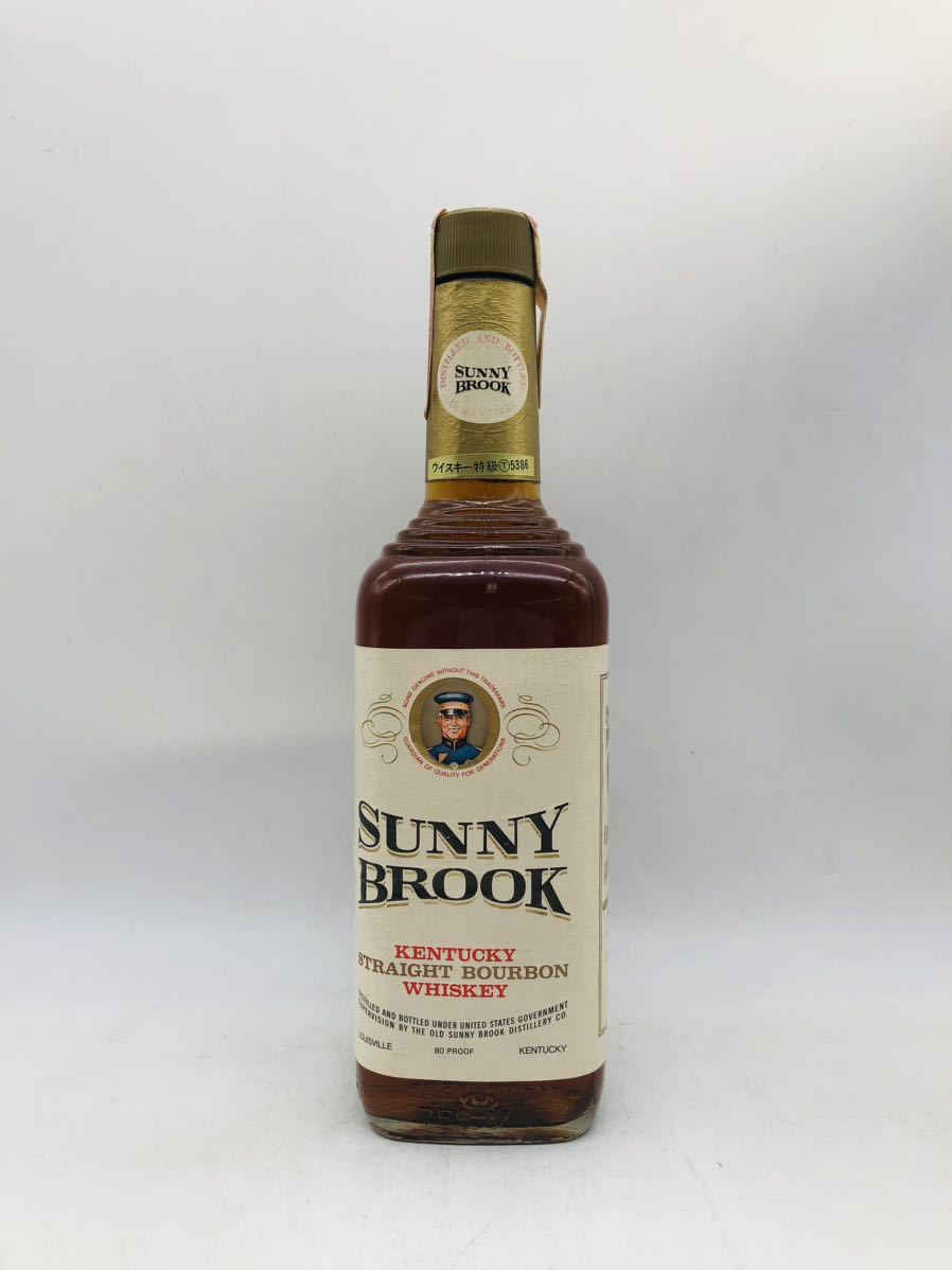 【目立った傷や汚れなし】【未開栓】SUNNY BROOK サニーブルック ケンタッキーストレートバーボンウイスキー 750ml 40