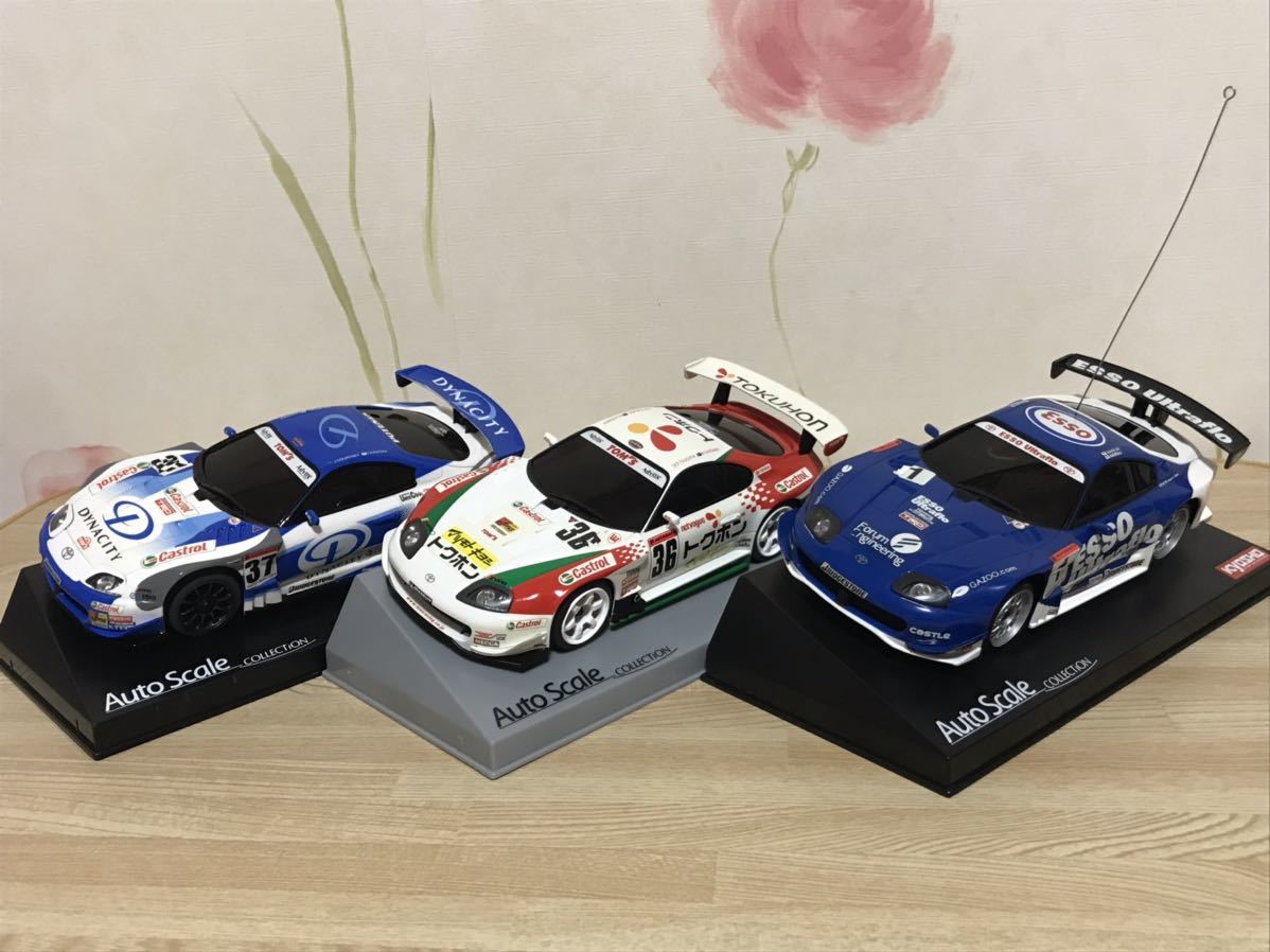 【傷や汚れあり】送料無料 未走行 京商ミニッツレーサー ラジコン車体 ラジコンボディ スープラ GT500 セット KYOSHO MINIZ