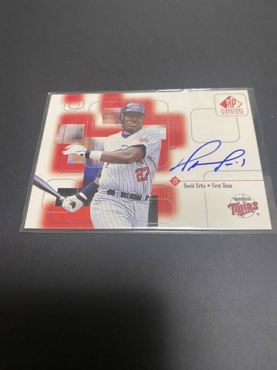 【目立った傷や汚れなし】99 Upper Deck SP Signature Edition David Ortiz autograph