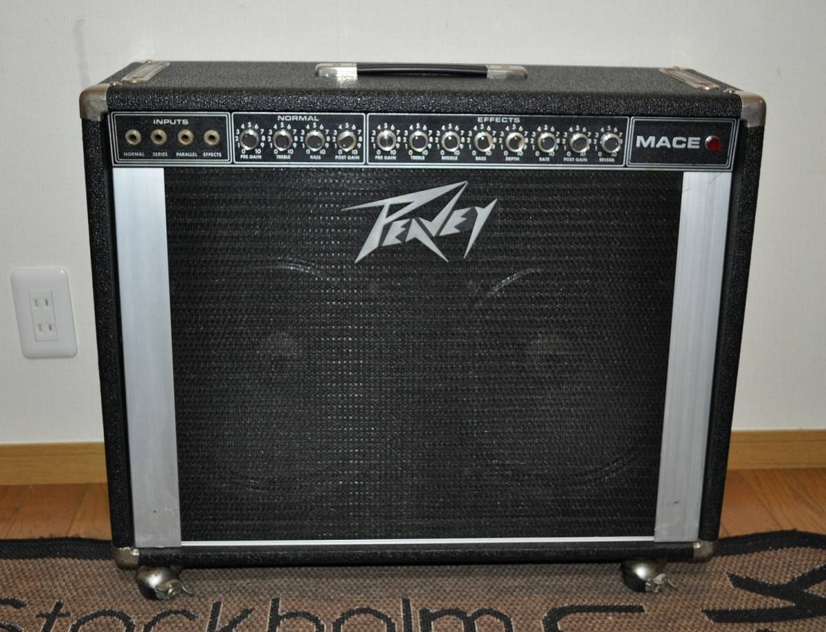 【中古】1円スタ レア 1977 PEAVEY USA MACE 160W COMBO AMP 2x12 FOOTSWITCH付属 の落札情報