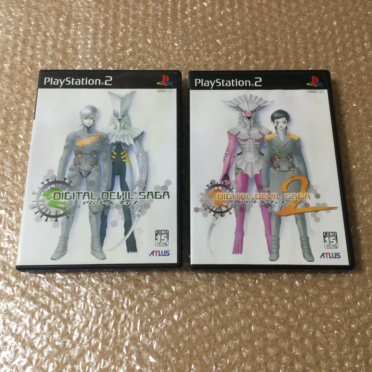 PS2 DIGITAL DEVIL SAGA デジタルデビルサーガ アバタール・チューナー 2 【2本セット】 送料310 女神転生などの