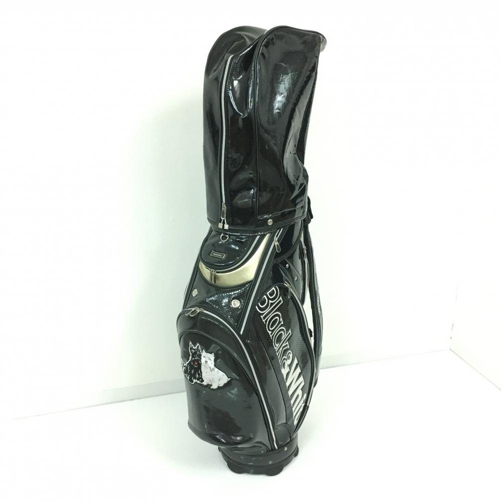 1円～★美品★ブラックアンドホワイト★キャディバッグ★レア★ゴルフ★ブラック&ホワイト★ゴルフバッグ★BLACK&WHITE★1円スタート★