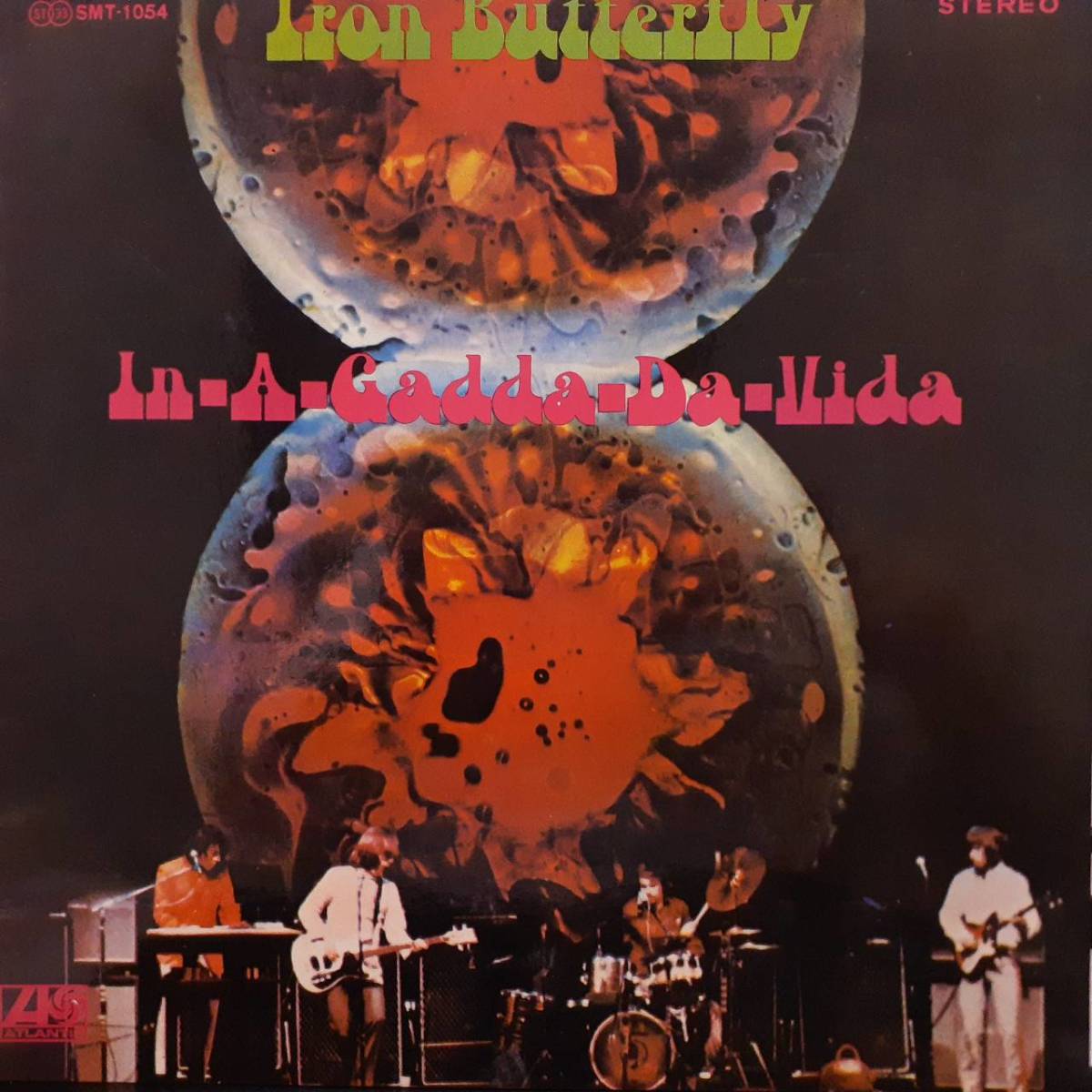 【やや傷や汚れあり】日本盤LP！初版グラモフォン！緑青ラベル Iron Butterfly / InAGaddaDaVida 1969