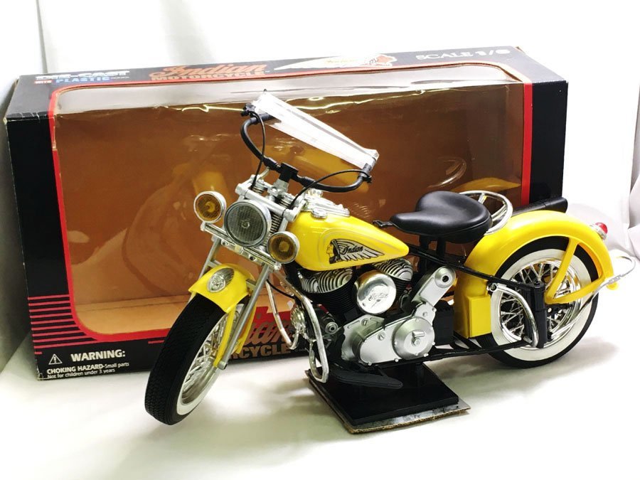 【やや傷や汚れあり】インデイアン モーターサイクル SCALE1/6 DIECAST プラスチックシリーズ ミニチュア フィギュア の落札