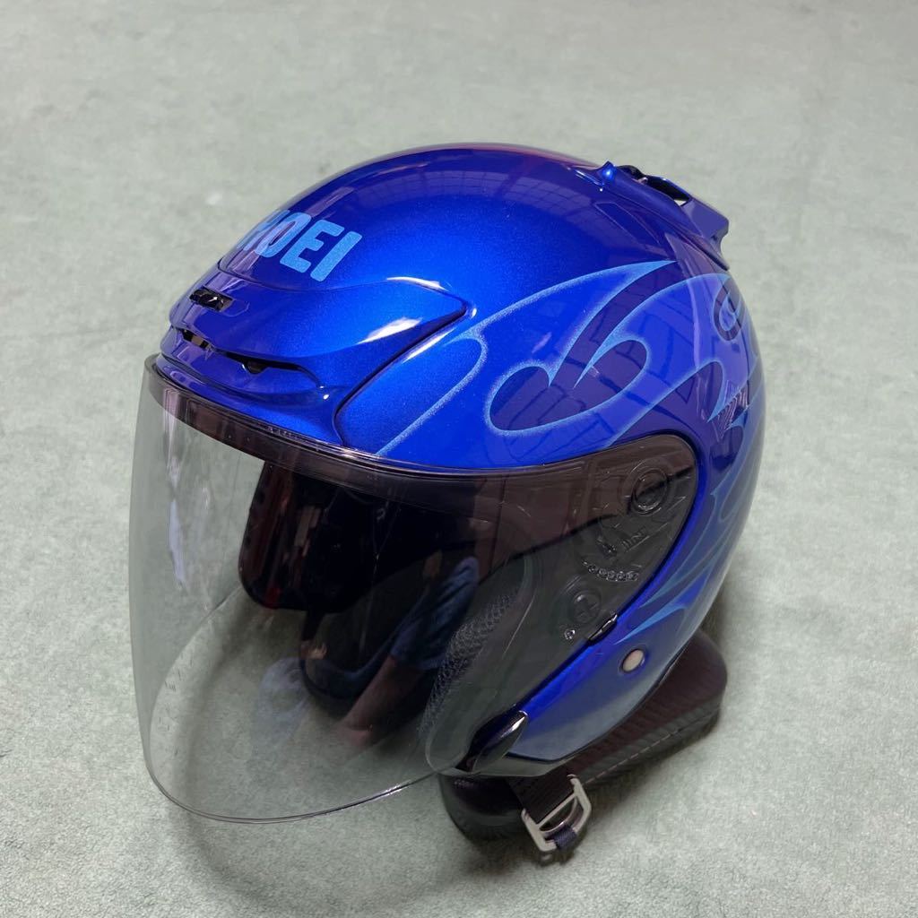 【全体的に状態が悪い】SHOEI JFORCE Ⅱ JACK TC2 (BLUE/BLUE)ジェイフォース ツー ジャックの落札情報詳細