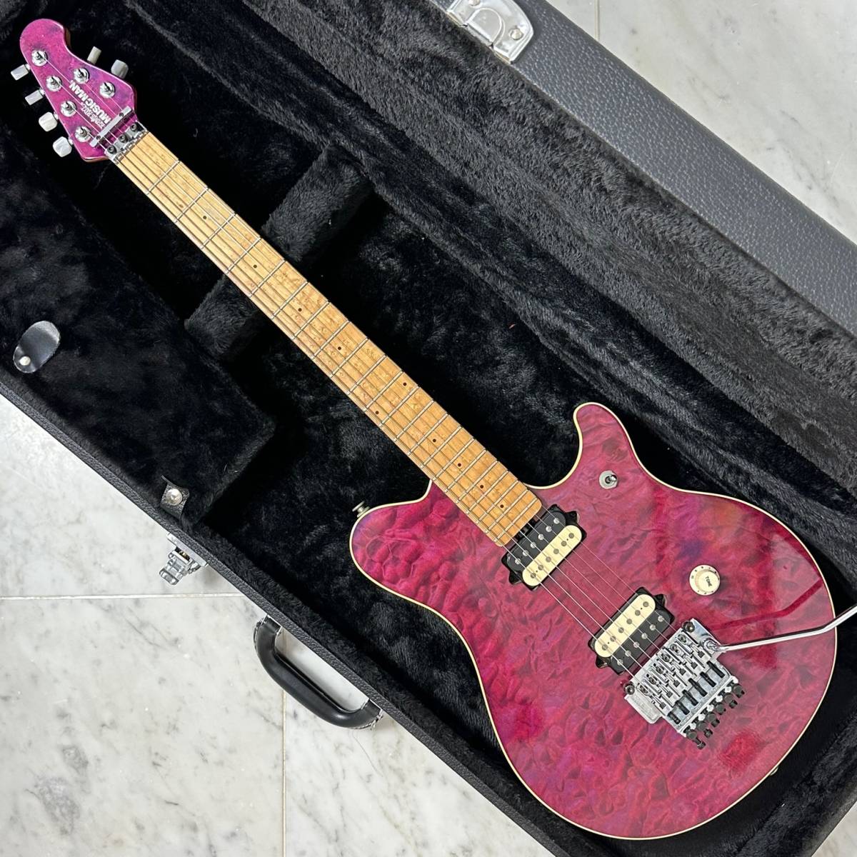 【やや傷や汚れあり】希少 初期 ERNIE BALL MUSIC MAN アーニー ボール ミュージックマン エレキギター EVH Van