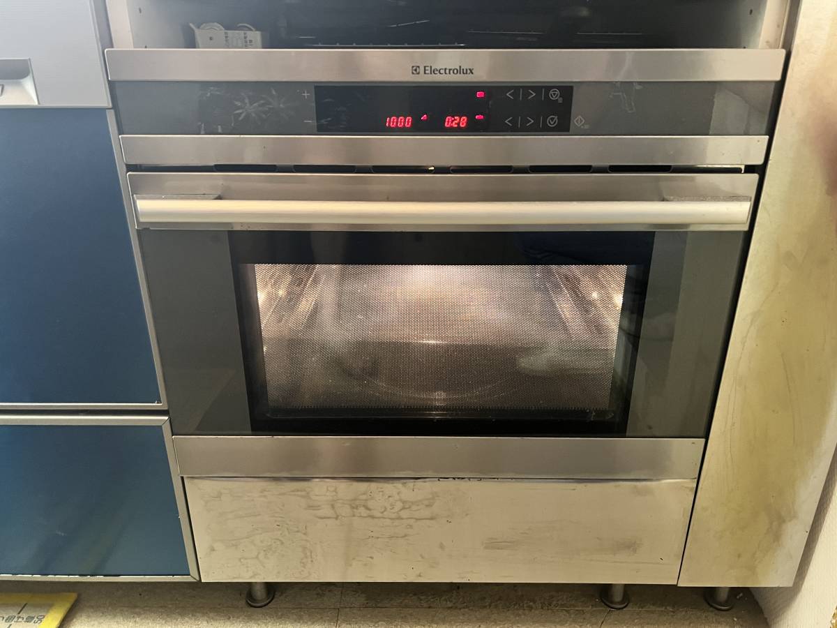 【傷や汚れあり】[宅配便]_イケア IKEA ビルトインオーブンレンジ 電子レンジ機能付き エレクトロラックス製 Electrolux