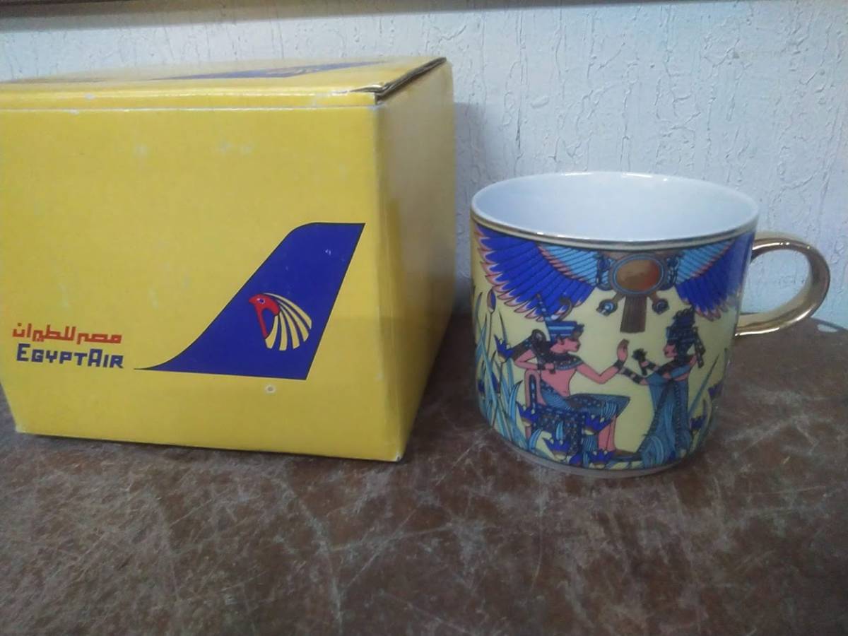 【未使用に近い】エジプト航空 EGYPTAIR マグカップ 未使用 ②の落札情報詳細 ヤフオク落札価格検索 オークフリー