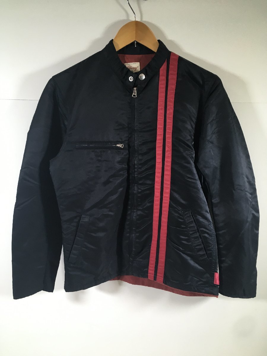 【傷や汚れあり】THE FLAT HEAD GLORY PARK フラットヘッド ナイロン ライダース ジャケット サイズ S ユーズドの落札