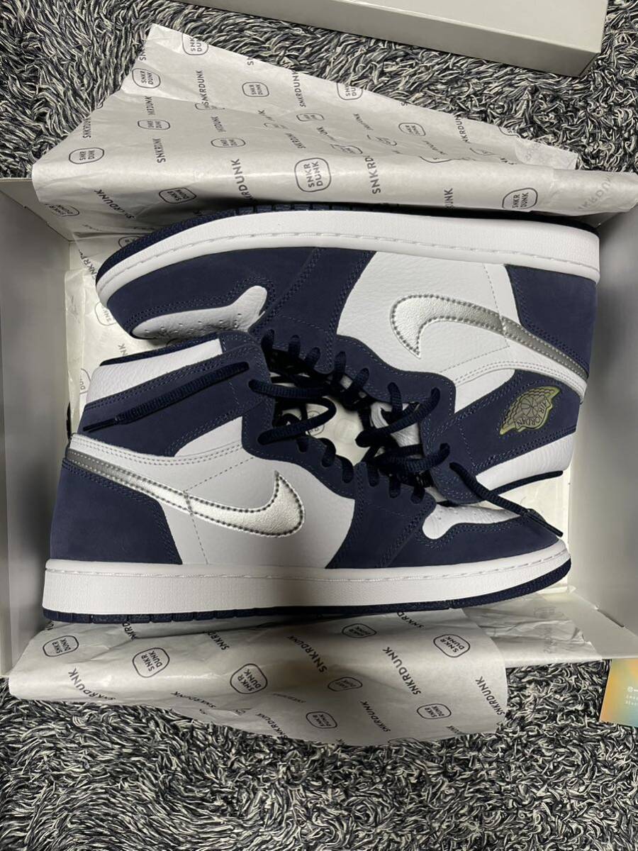 【目立った傷や汚れなし】Nike Air Jordan 1 High OG CO.JP White/Midnight Navy (2020