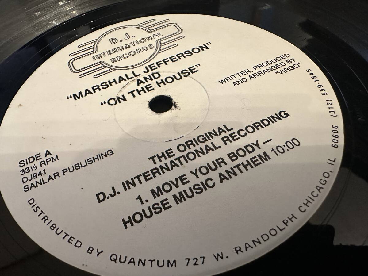 【傷や汚れあり】12”★Marshall Jefferson And On The House / Move Your Body / シカゴ