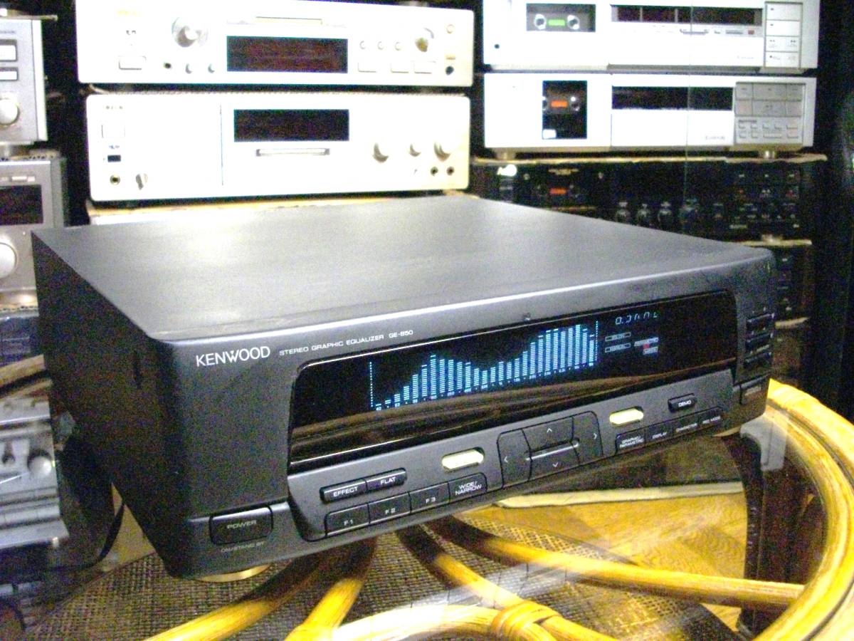 【中古】KENWOOD GE850 (TRIO)EQ ディアルグラフィック イコライザー 左右一体14素子 独立調整 スペアナ多数 パラメトリック 作動確認メンテ済みの落札情報詳細