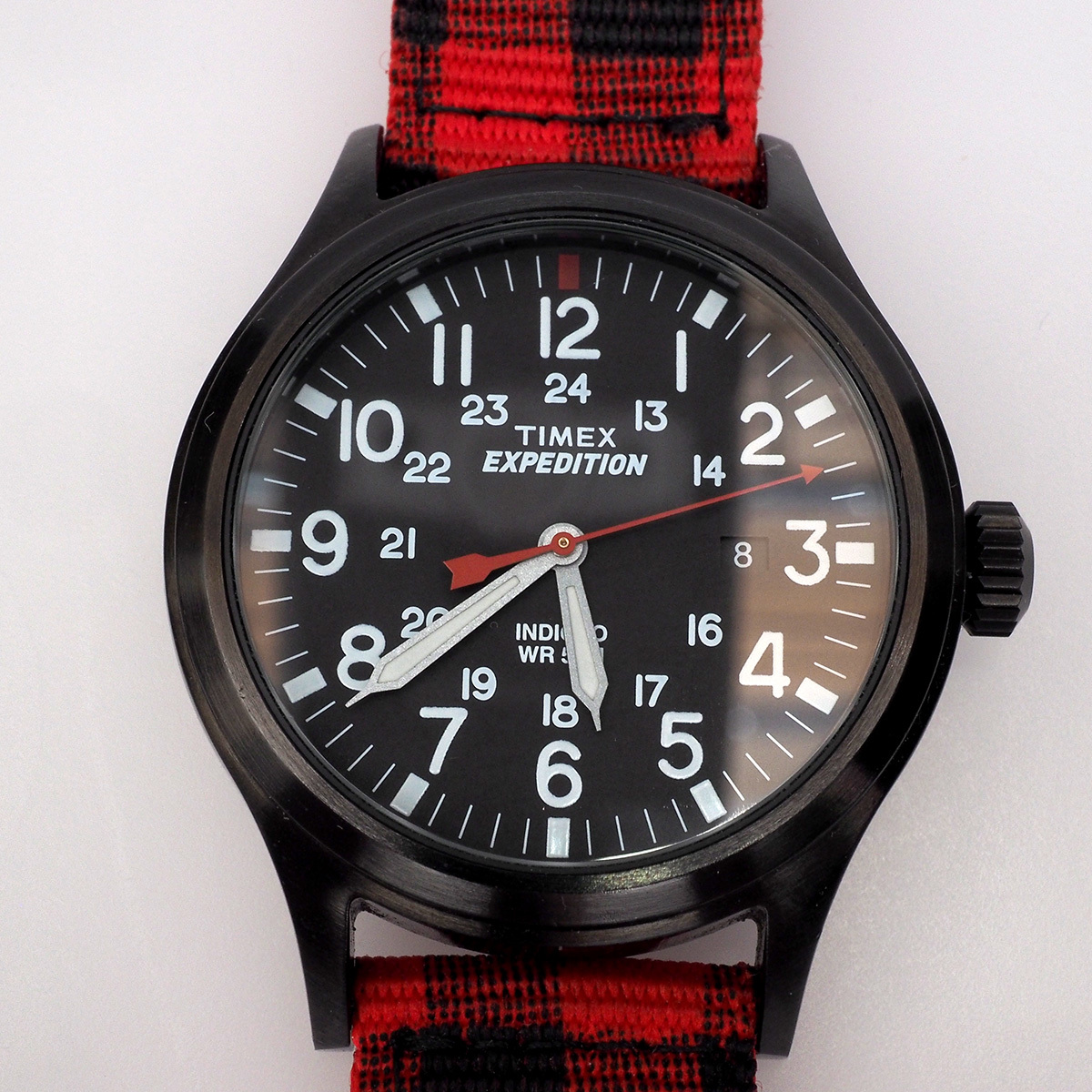 TIMEX タイメックス EXPEDITION エクスペディション スカウトメタル 40mm バッファローチェックレッドストラップ
