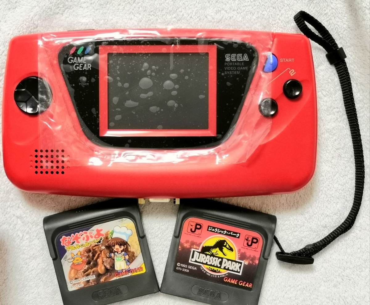 動作保証【LCD MOD(McWill)取付 外部出力改造済】コンデンサ交換フルメンテ済 SEGAゲームギア GAME GEAR RED