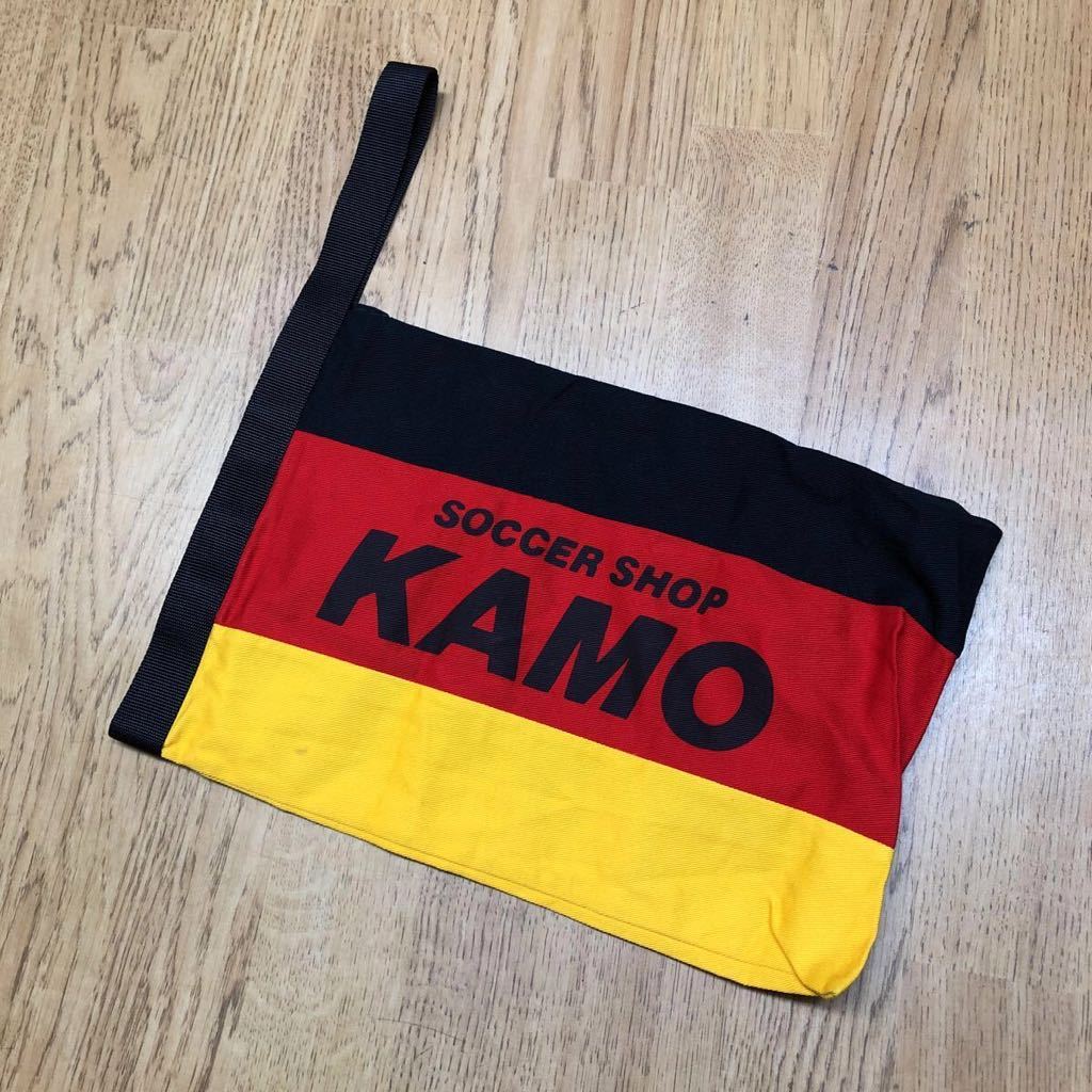 SOCCER SHOP KAMO / サッカーショップ 加茂 シューズケース 布製シューズバッグ 黒 赤 黄色 ドイツカラーの落札情報詳細