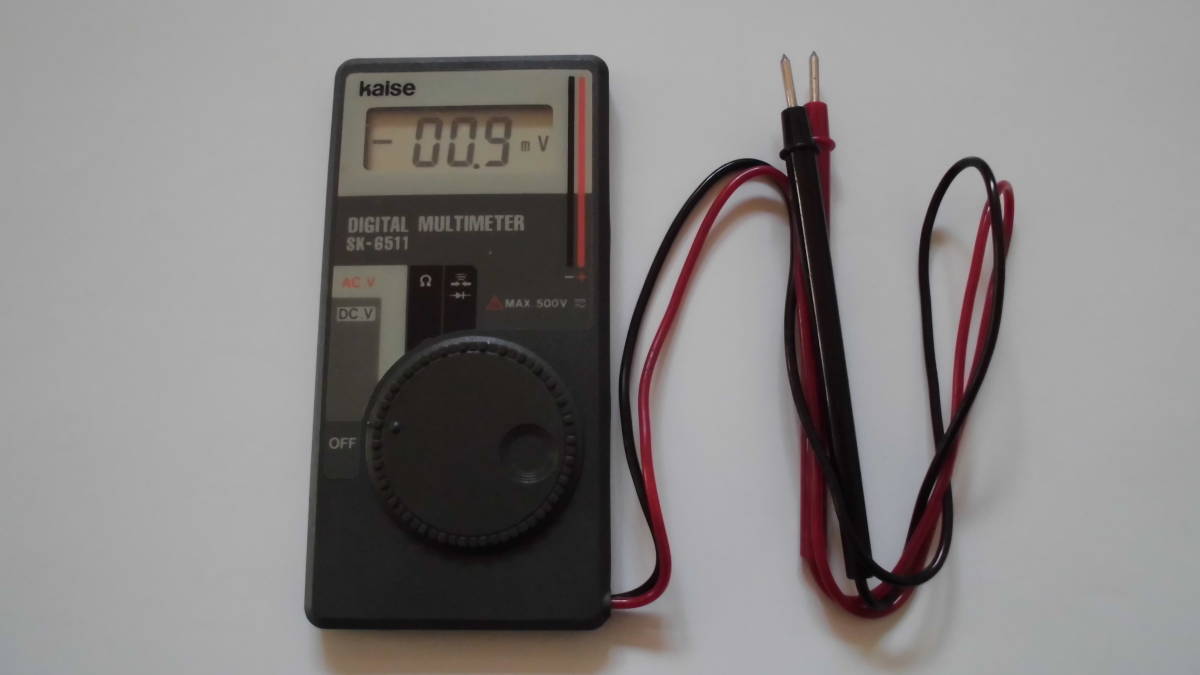 Kaise カイセ DIGITAL MULTIMETER デジタル マルチメーターSK6511中古品 日本製 手帳型テスター電気計測器 測定