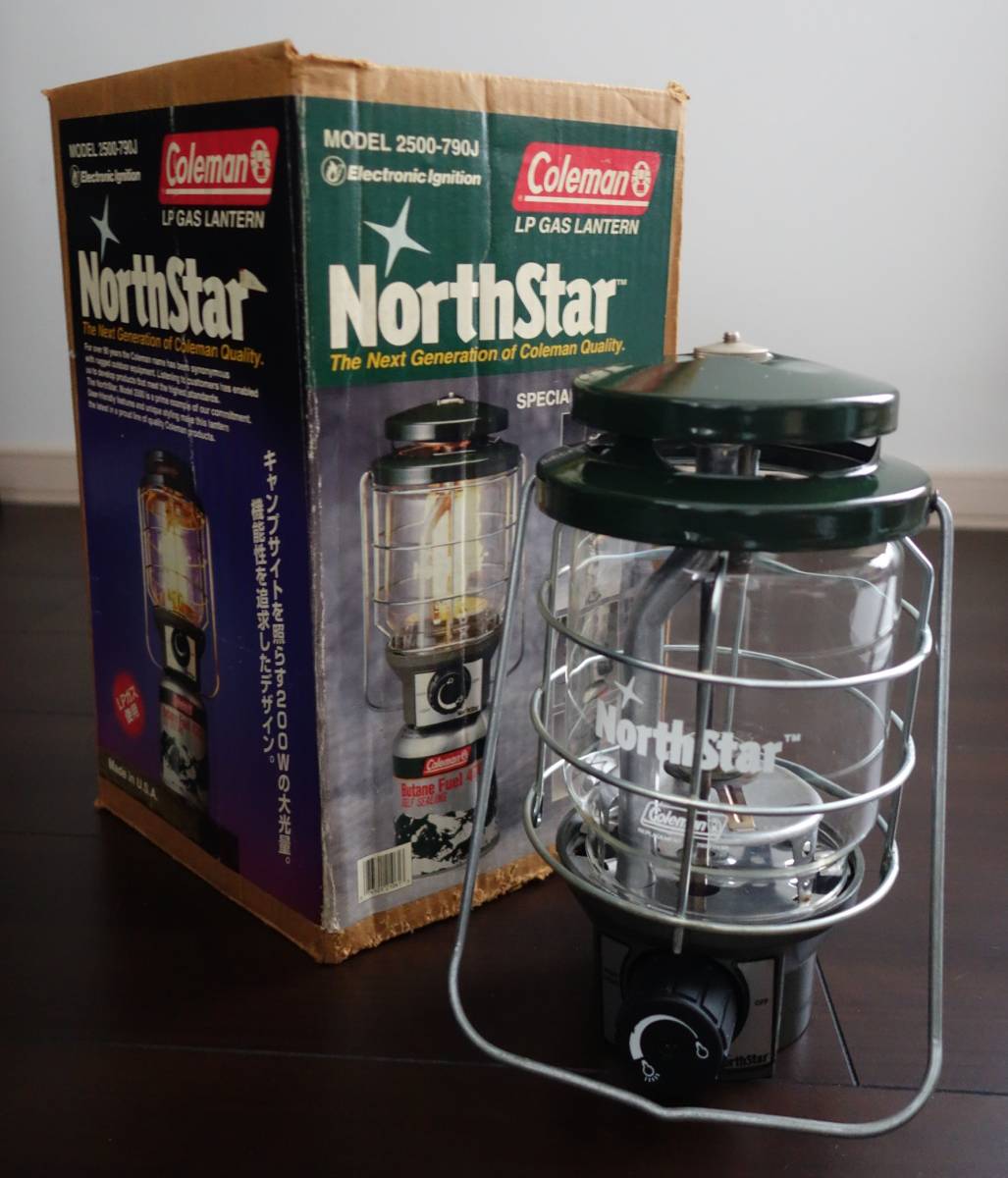 【やや傷や汚れあり】★レトロ アウトドア 当時物＊COLEMAN コールマン＊NORTHSTAR ノーススター LPガスランタン＊MODEL
