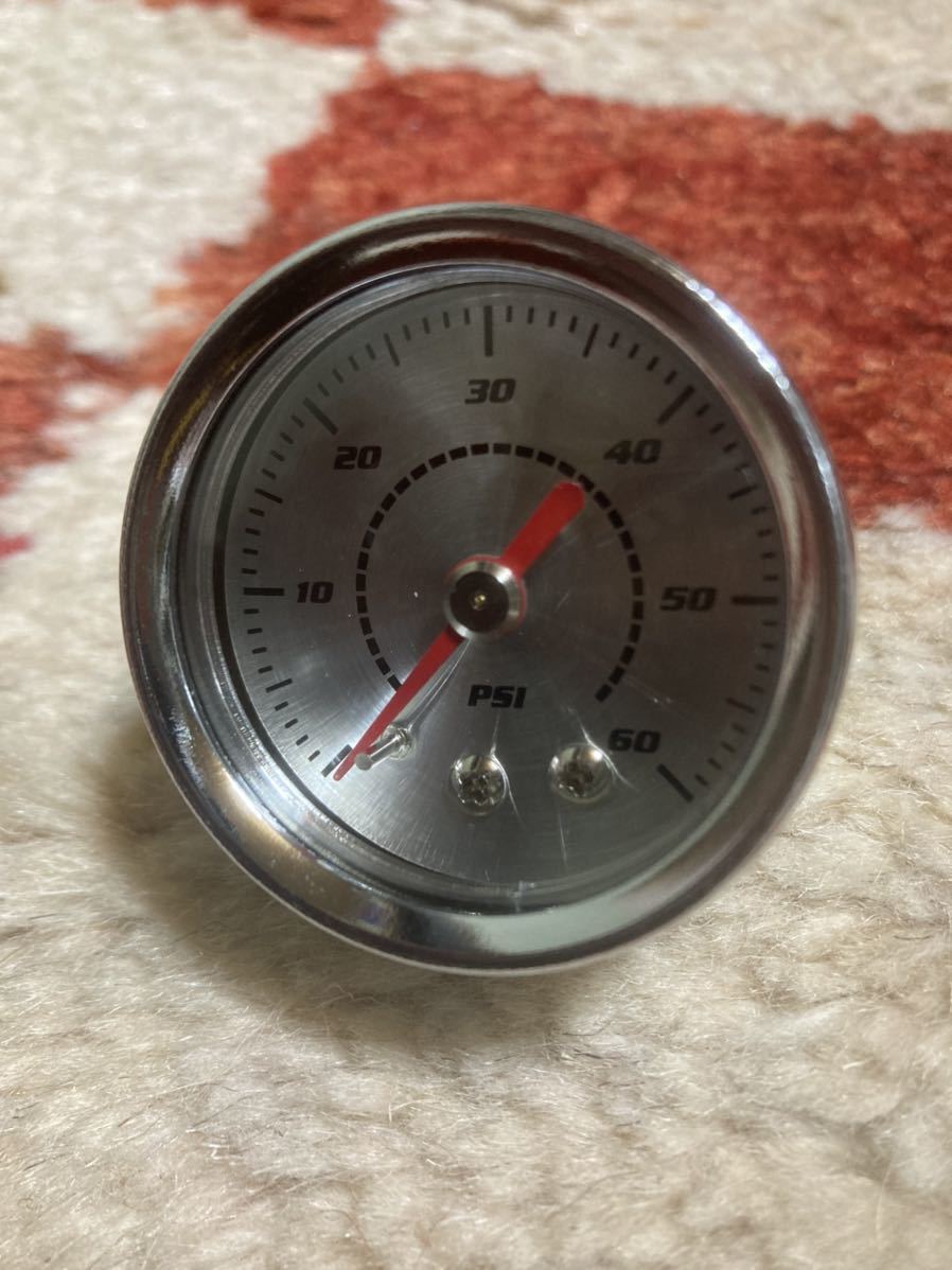【未使用】oil pressure gauge オイルプレッシャーゲージ 油圧計 060psi ショベル パン ナックルの落札情報詳細