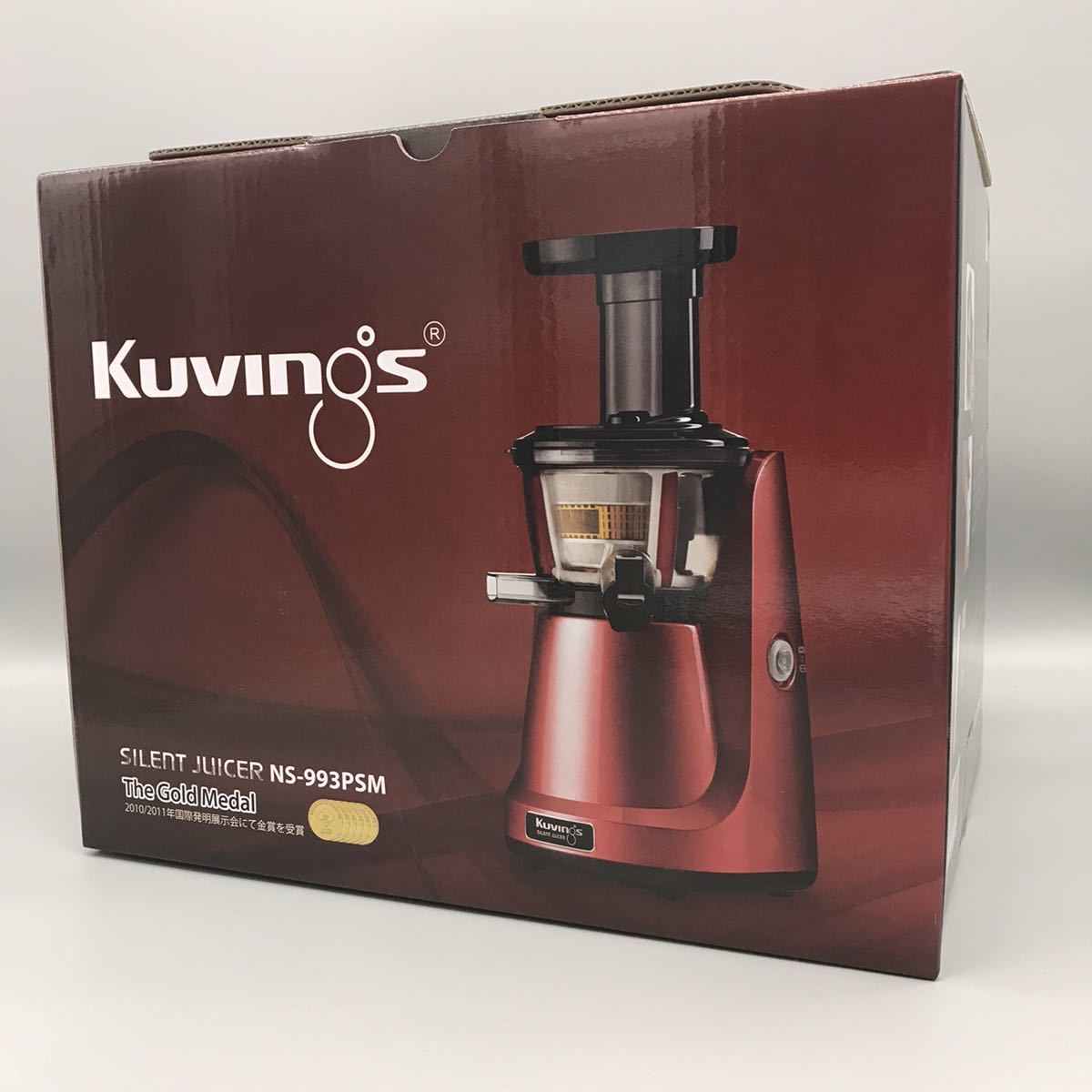 【未使用】【新品 未使用】 Kuvings クビンス SILENT JUICER サイレントジューサー NS993PSM ゴールドモデル