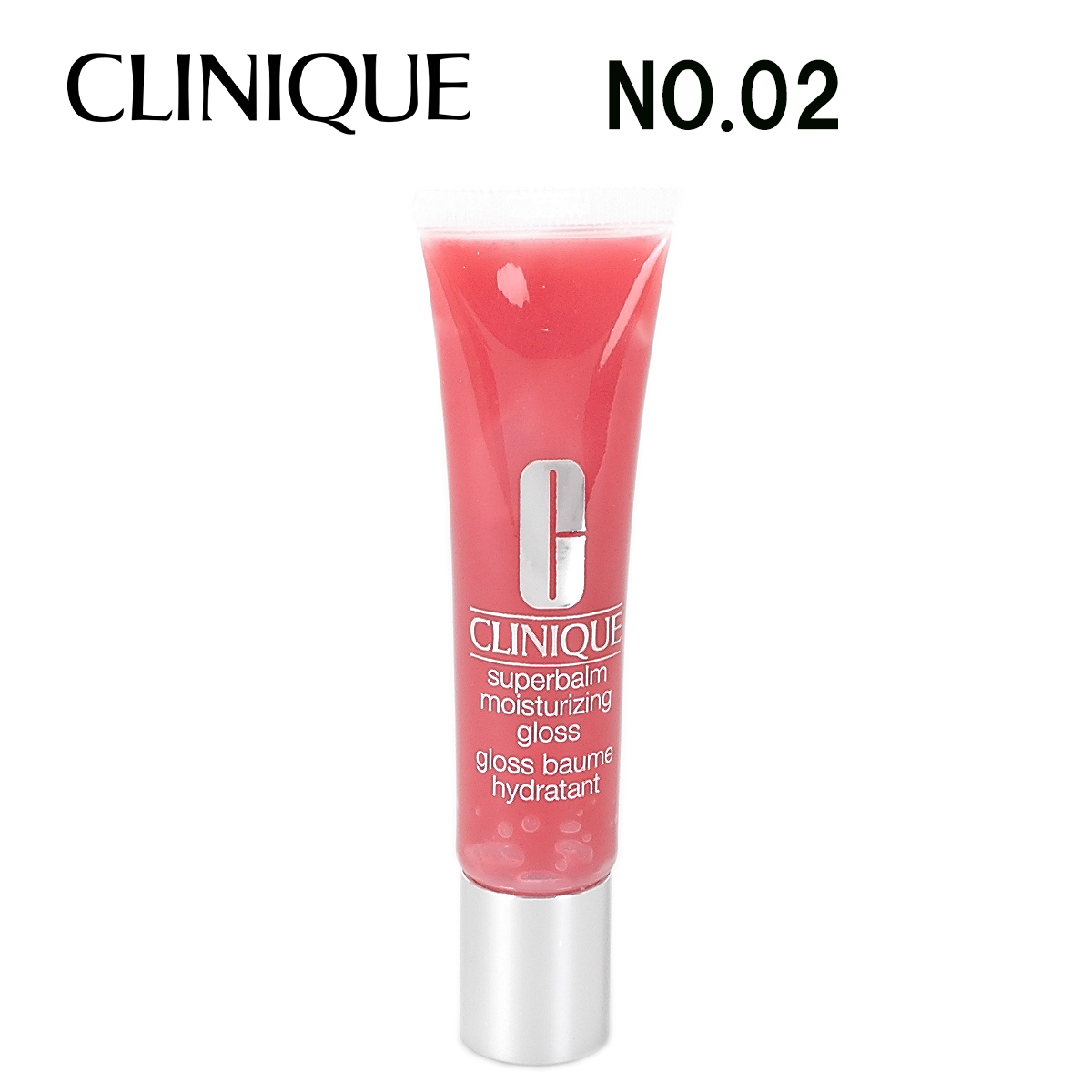 【未使用】134696 CLINIQUE/クリニーク スーパーバーム モイスチャライジンググロス(リップグロス)02 ラズベリー