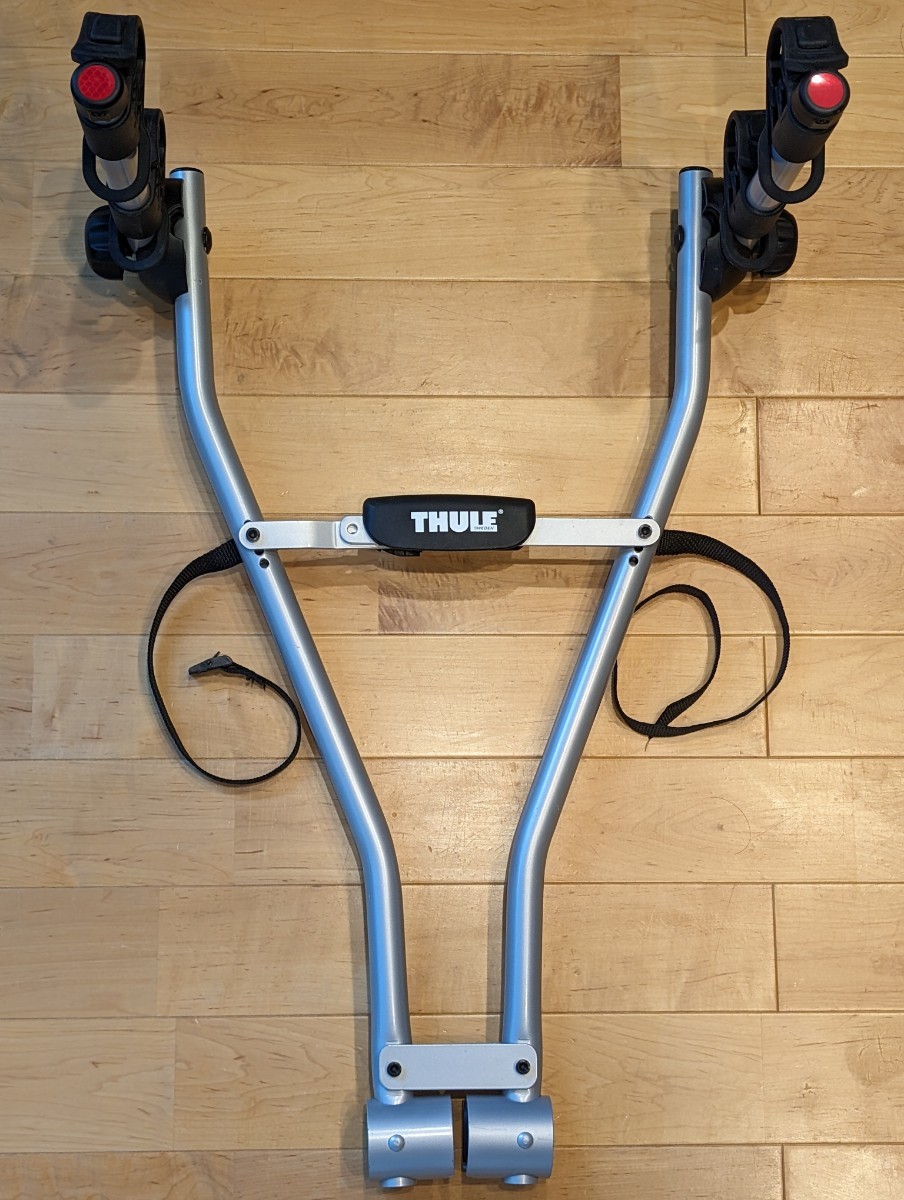 【未使用に近い】Thule Xpress スーリー サイクルヒッチキャリア 吊り下げ式のトウバーマウント型サイクルラック（自転車2台用