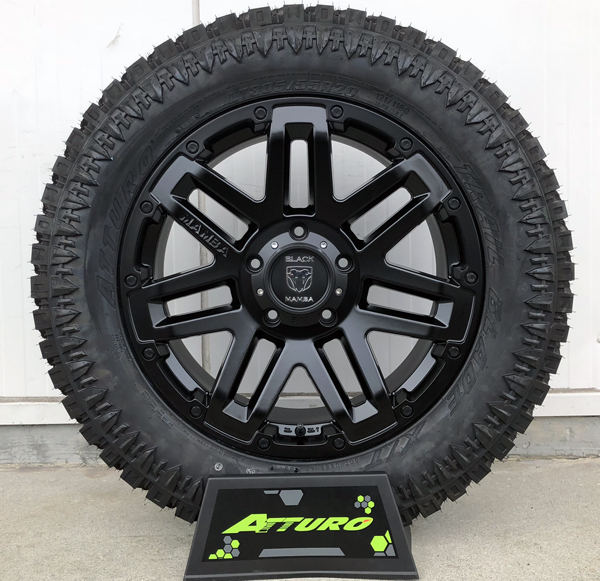 【新品】【車検対応】Black Mamba Q503 ランクル200 ZX 20インチタイヤホイール ATTURO TRAIL BLADE