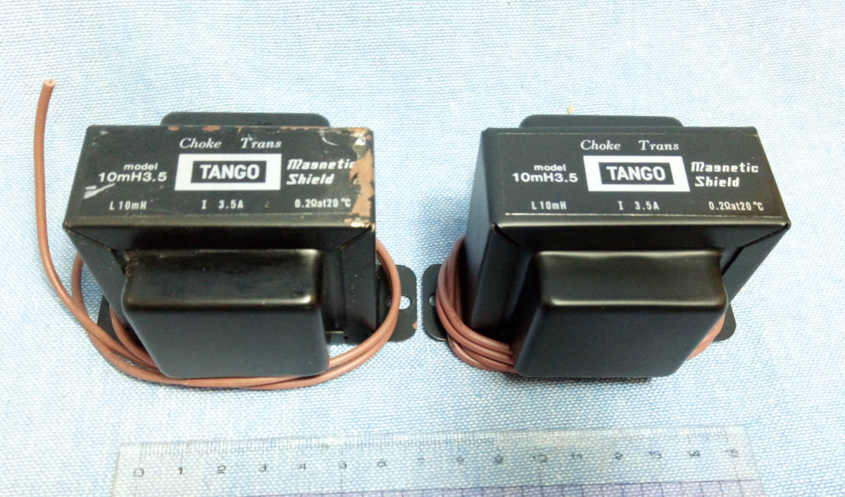 【中古】TANGO(タンゴ) チョークコイルトランス 10mH 3.5A ペア 磁気シールド付き choke coilの落札情報詳細